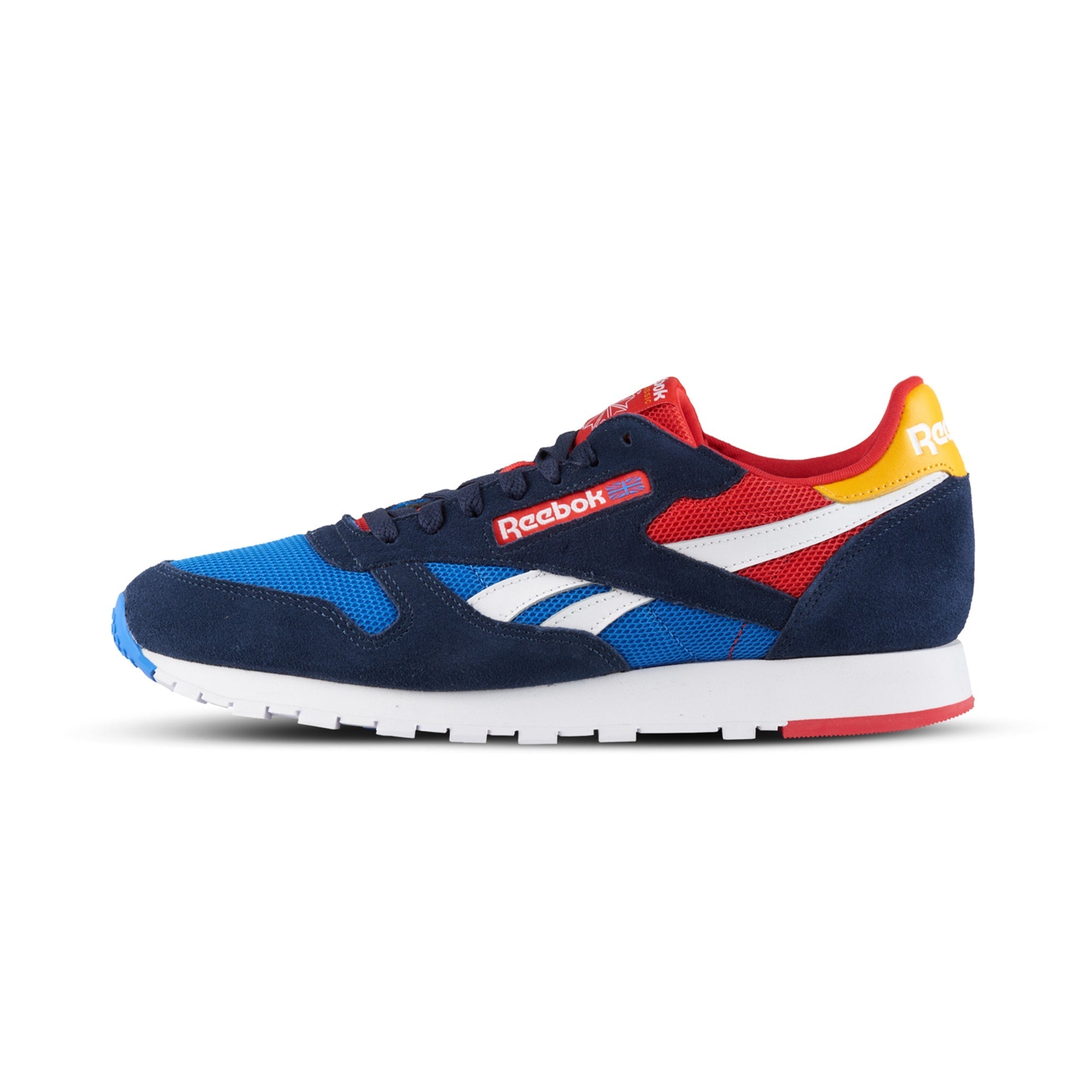 Reebok Men's Classic Leather Mu Shoes - Coll Navy/Vital Blue/Pri Coll Navy Vital Blue Pri Footwear - Tophatter Daily Deals