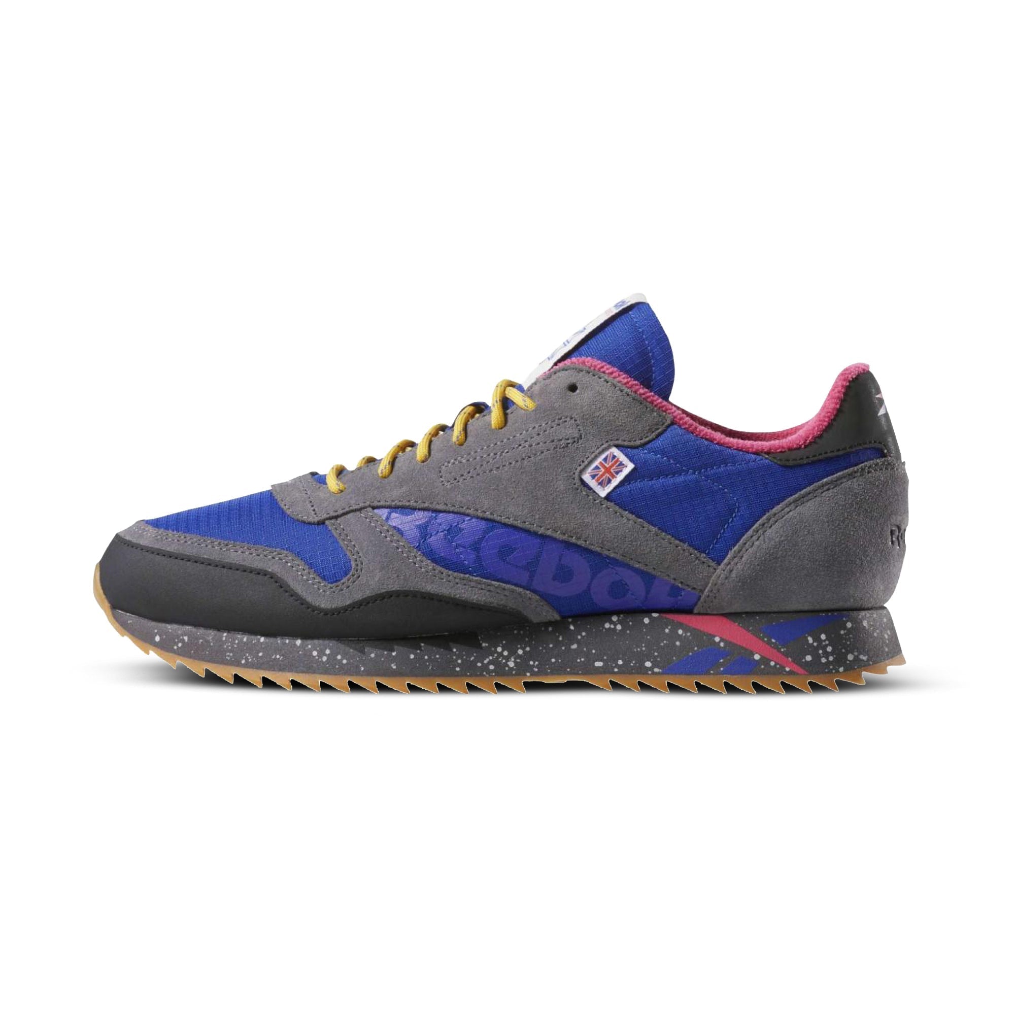 Reebok Men's Classic Leather Ripple Mu Shoes - Outdoor-Ashgry/Bluemove/T Outdoor-Ashgry Bluemove T Footwear - Tophatter Daily Deals