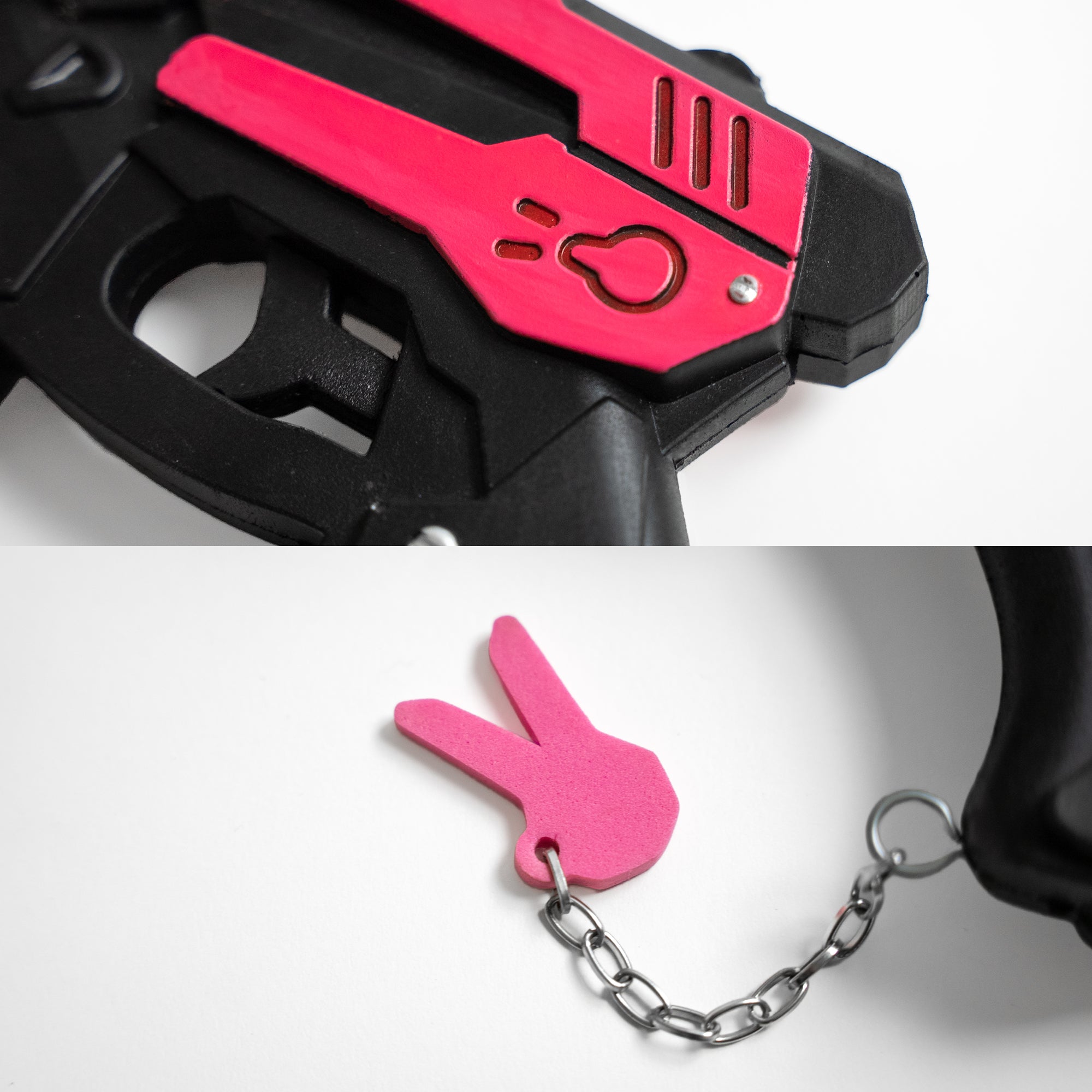 D.Va's Automatic Blaster Light Gun Replica (High Density Foam) Video Game Sword - Tophatter Daily Deals