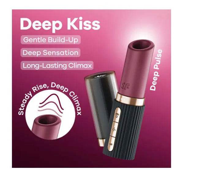 Deep Kiss – Discreet Pressure Wave Air Pulse Vibrator > Sex Toys For Ladies > Air Pulsation - Tophatter Daily Deals