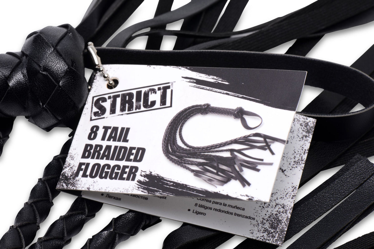 8 Tail Braided Flogger – Durable Leather Bondage Flogger > Bondage Gear > Whips & Floggers - Tophatter Daily Deals