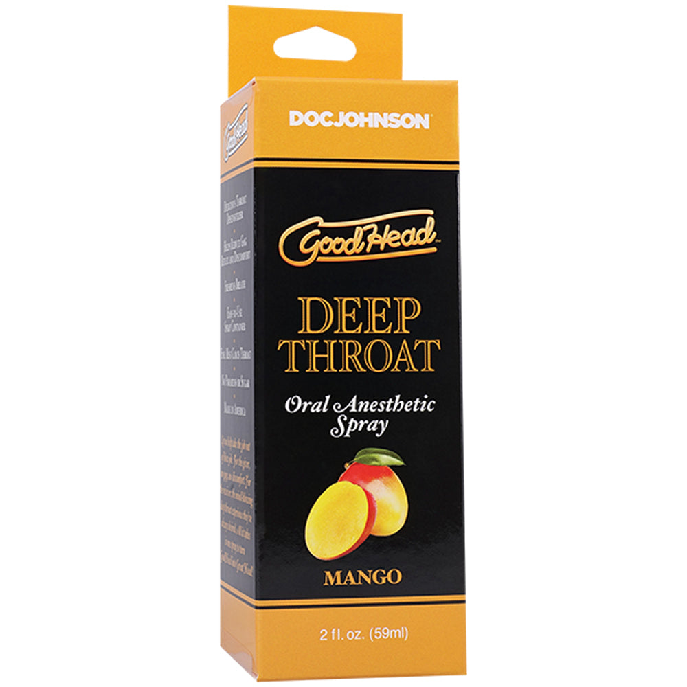 GoodHead Deep Throat Spray Mango 59ml - Flavorful Pleasure > Lube > Oral Gels & Sprays - Tophatter Daily Deals
