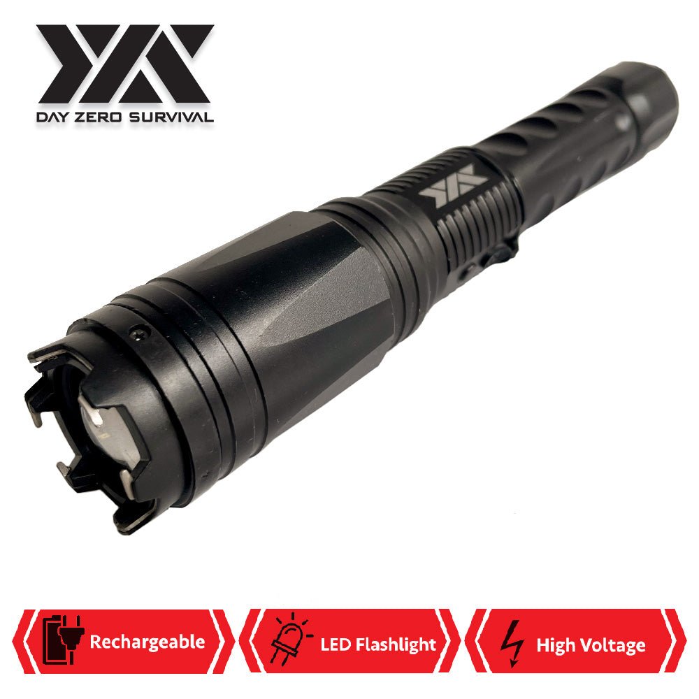 DZS Multifunction Led Flashlight With 25 Million Volts Stun Gun And Glass Breaker - Tophatter's Guns'N'Weapons Store Collectible Weapons - Tophatter Daily Deals