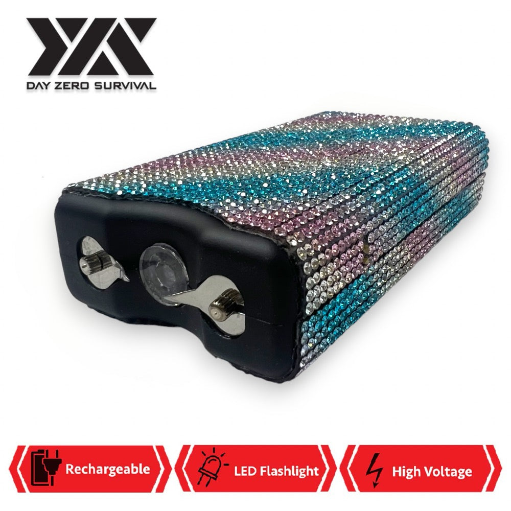 Pastel Lemonade DZS 10 Million Volt Self Defense Bling Stun Gun Collectible Weapons - Tophatter Daily Deals