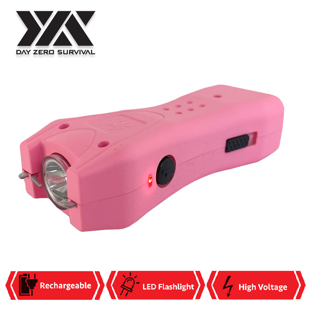 DZS Pink Slim Mini Rechargeable Stun Gun with LED Light - TOPHATTER'S ARMORY DEALS Collectible Weapons - Tophatter Daily Deals