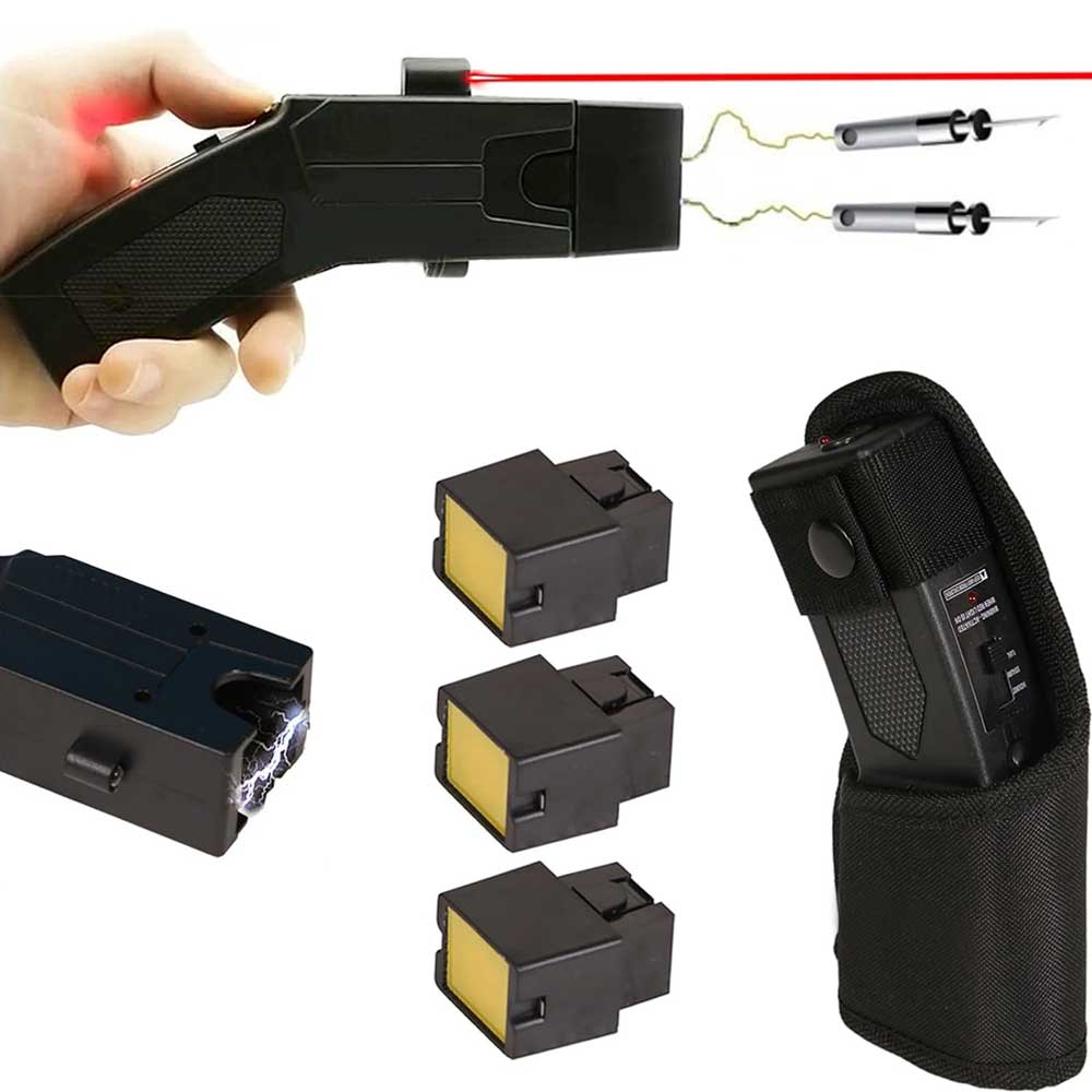 Rechargeable Safety Remote Electric Shock Stun Gun Self Defense Remote Distance Shock - Tophatter's Guns'N'Weapons Store Collectible Weapons - Tophatter Daily Deals
