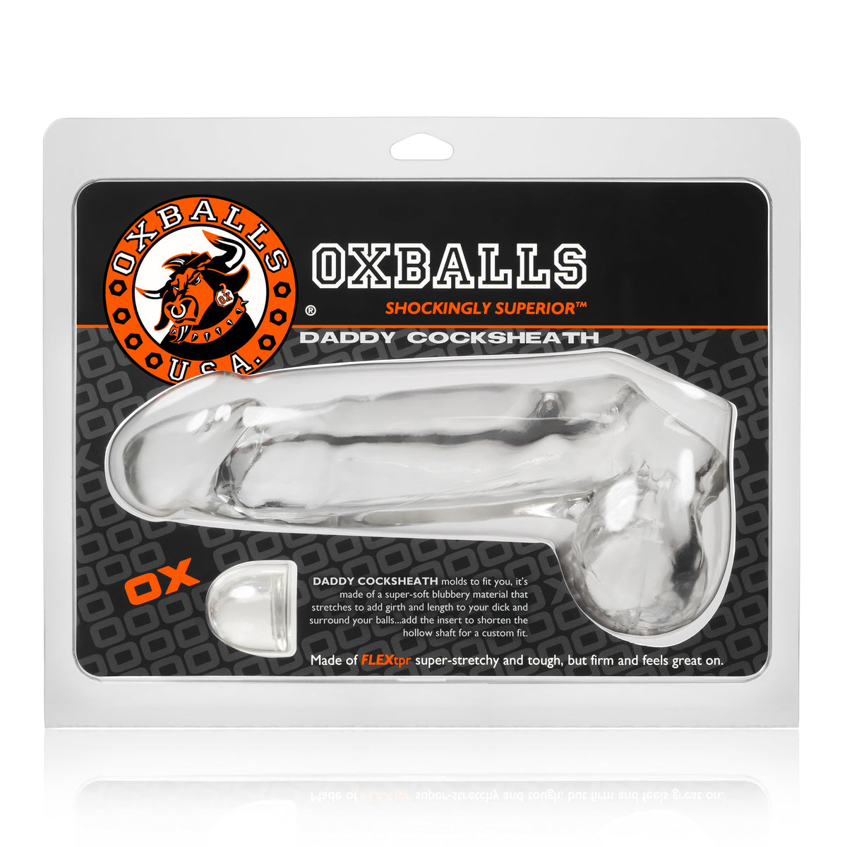 Daddy Cocksheath w Balls Clear 10 Inch Length > Sex Toys For Men > Penis Sleeves - Tophatter Daily Deals
