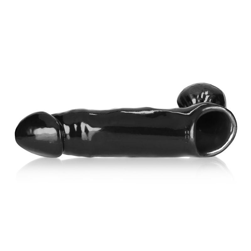 Daddy Cocksheath with Balls Black 10 Inch > Sex Toys For Men > Penis Sleeves - Tophatter Daily Deals