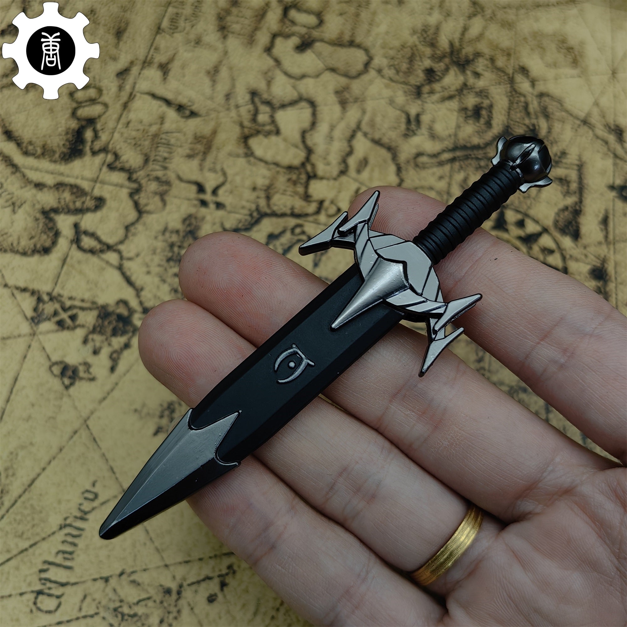 Dagon Razor Sword Mini Metal Replica EDC Knife - Tophatter Daily Deals
