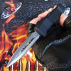S2G Tactical Small 7" OTF Bullet HK Automatic Knife - REAL Layered Damascus Double Edge - Black Hardware Knife-OTF - Tophatter Daily Deals