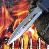S2G Tactical Small 7" OTF Bullet HK Automatic Knife - Single Edge Damascus Knife-OTF - Tophatter Daily Deals