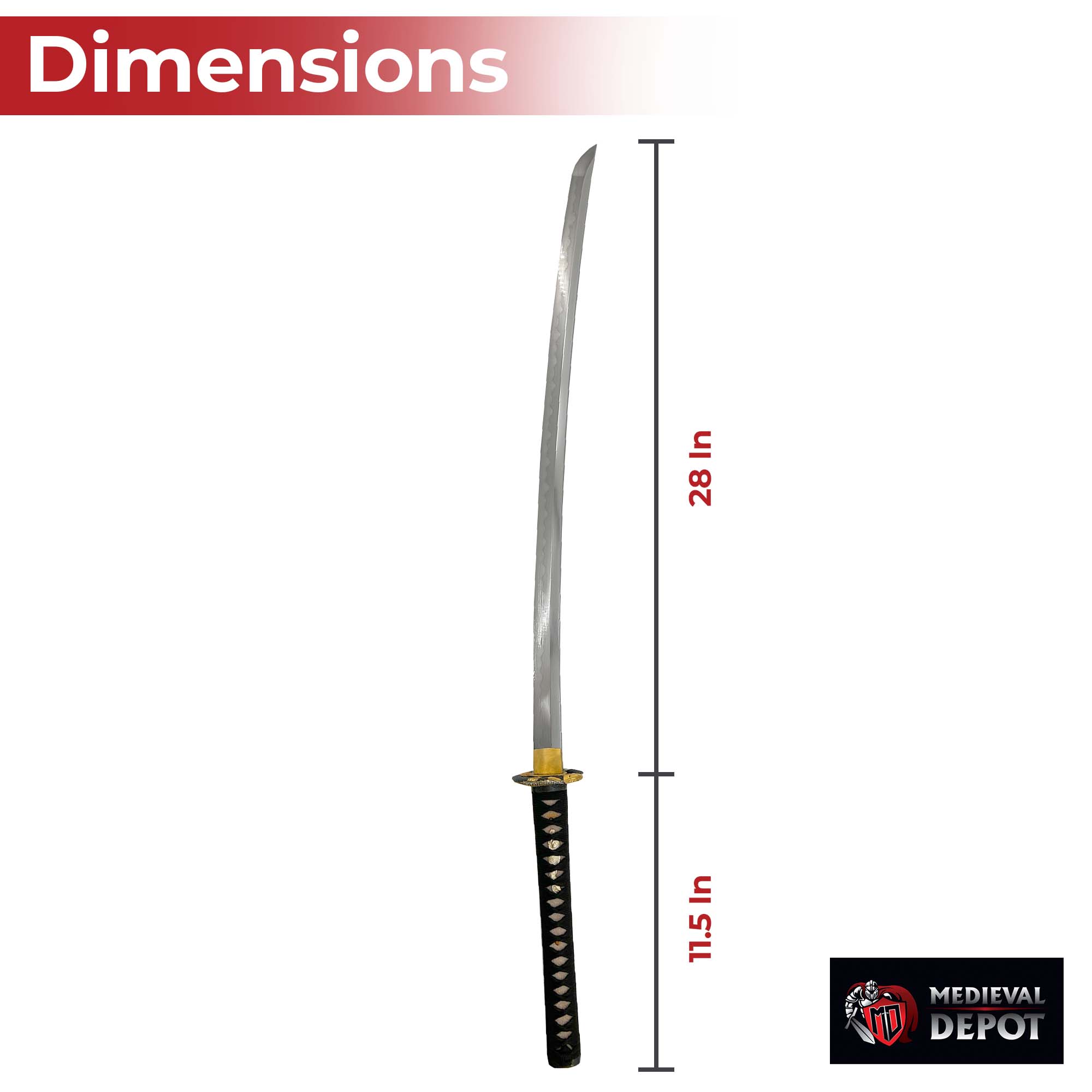 Dance of the Koi 1060 Damascus Steel Handmade Katana Swords - Tophatter Daily Deals