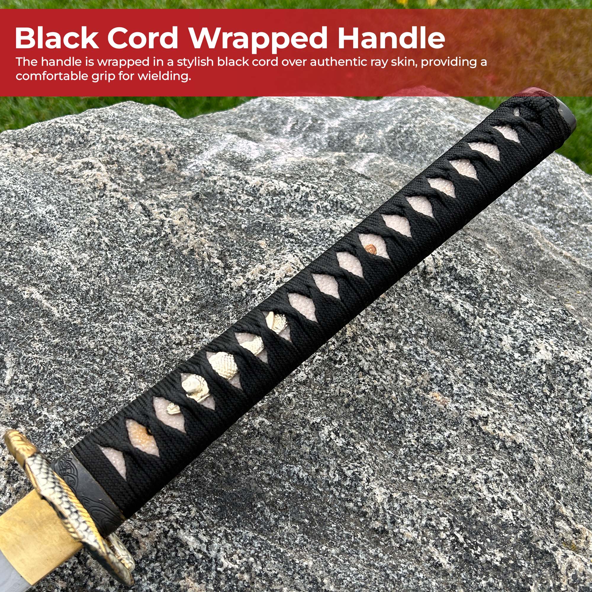 Dance of the Koi 1060 Damascus Steel Handmade Katana Swords - Tophatter Daily Deals