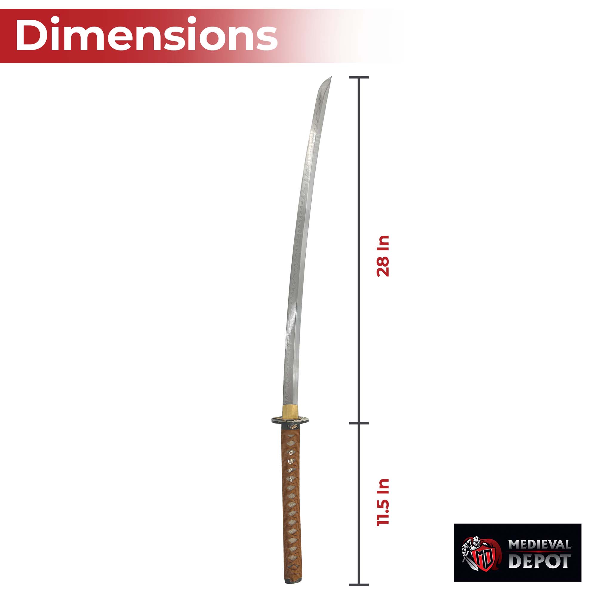 Dance of the Water Dragon 1060 Handmade Katana Swords - Tophatter Daily Deals