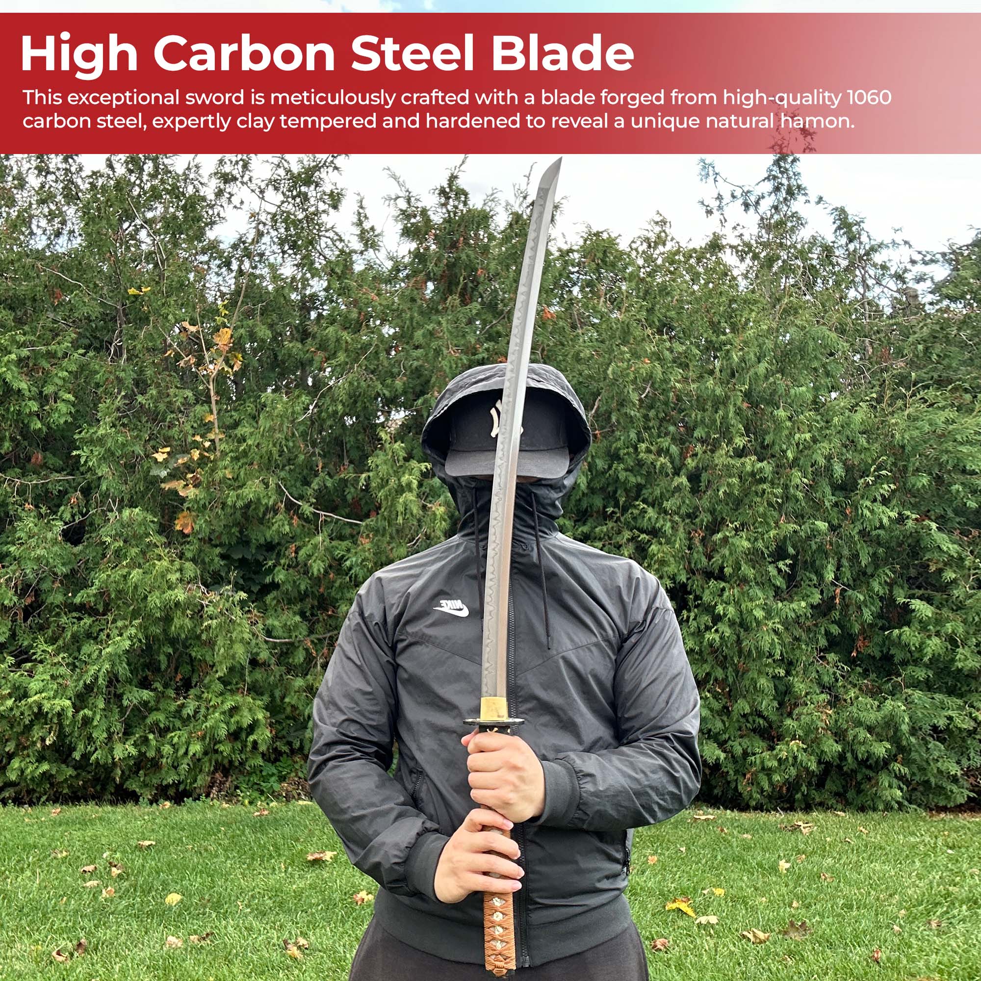 Dance of the Water Dragon 1060 Handmade Katana Swords - Tophatter Daily Deals