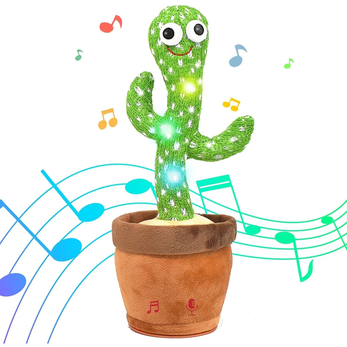 Dancing Cactus Mimicking Toy, USB-C Rechargeable Toys & Games - Tophatter Daily Deals