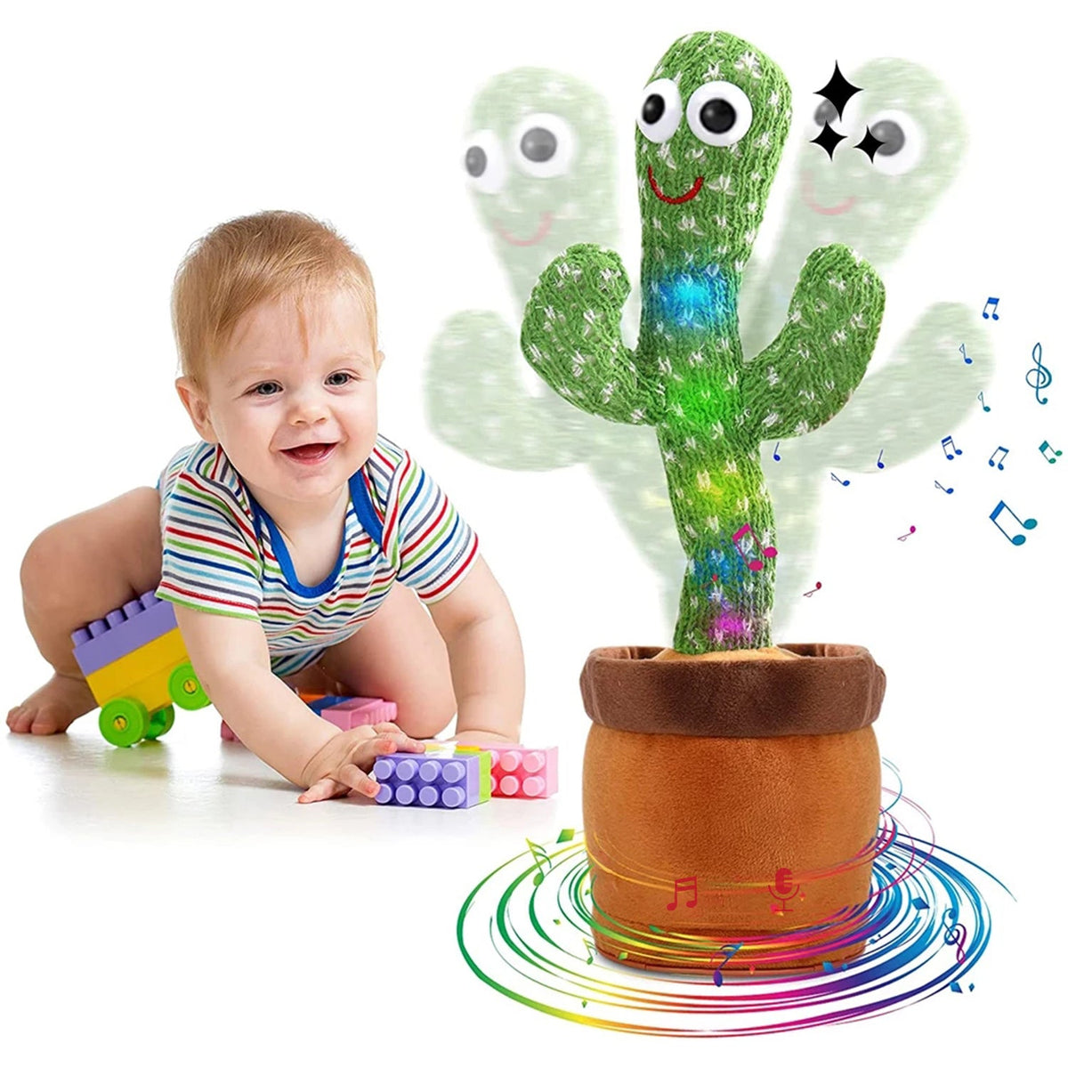 Dancing Cactus Mimicking Toy, USB-C Rechargeable Toys & Games - Tophatter Daily Deals
