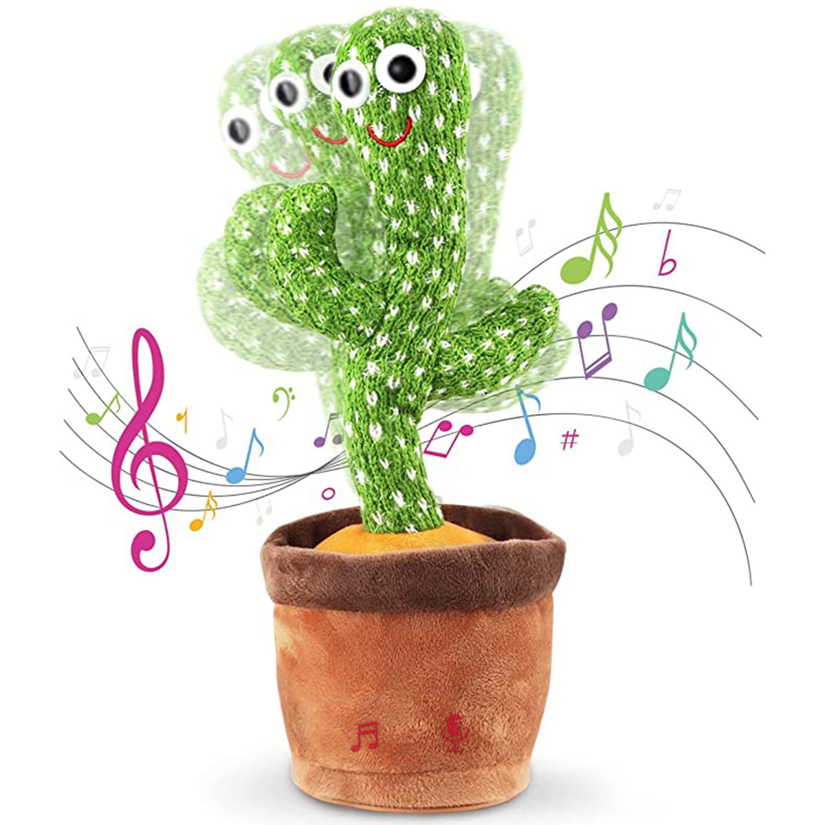 Dancing Cactus Mimicking Toy, USB-C Rechargeable Toys & Games - Tophatter Daily Deals
