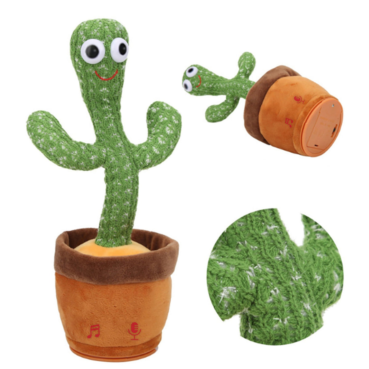 Dancing Cactus Mimicking Toy, USB-C Rechargeable Toys & Games - Tophatter Daily Deals
