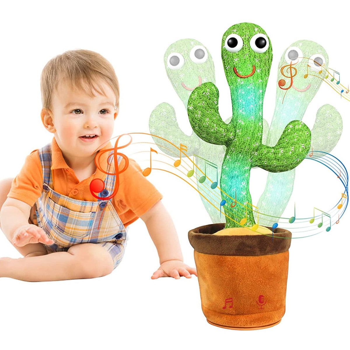 Dancing Cactus Mimicking Toy, USB-C Rechargeable Toys & Games - Tophatter Daily Deals