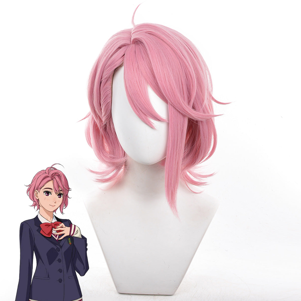 Dandadan Aira Shiratori Pink Cosplay Wig Wig - Tophatter Daily Deals