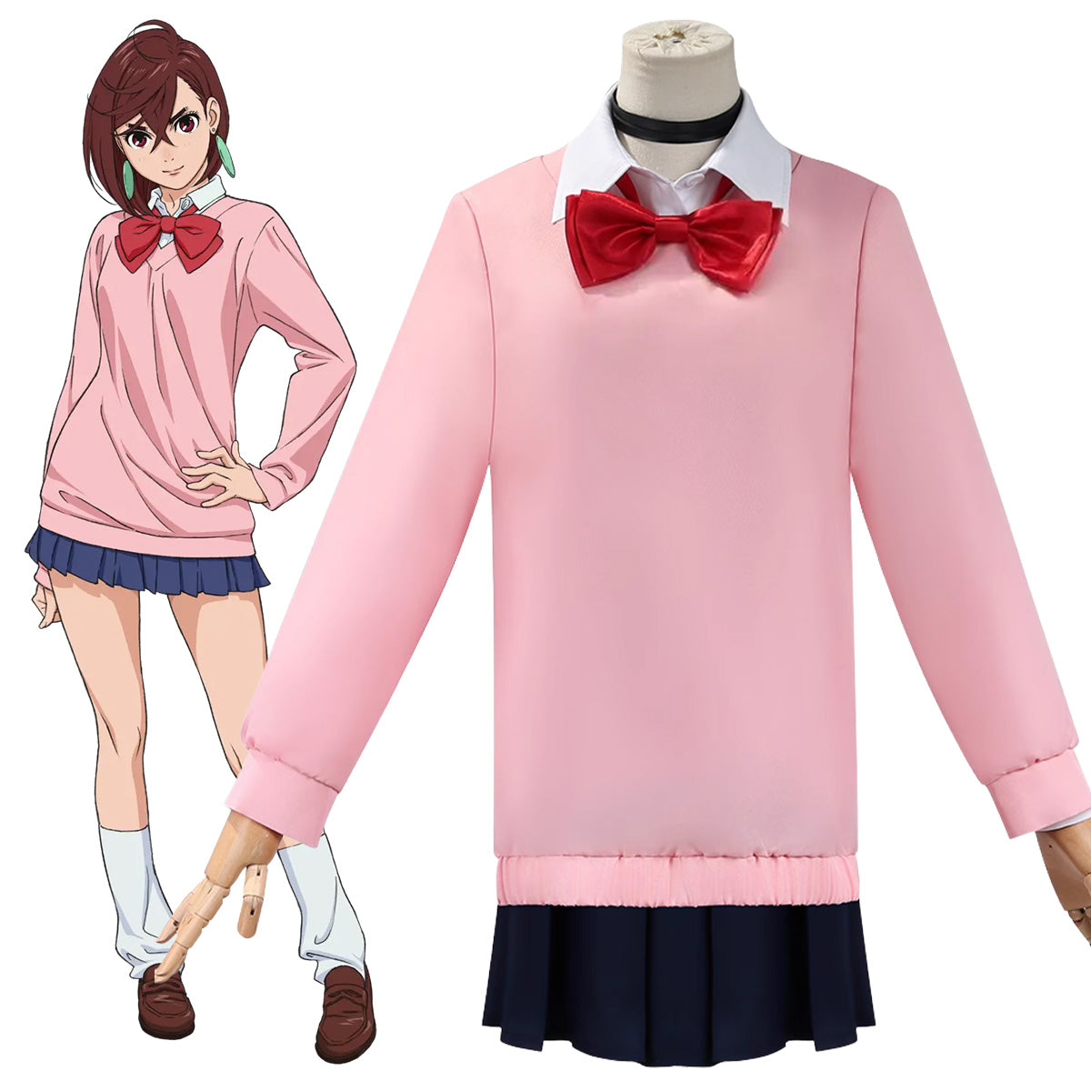 Dandadan Momo Ayase Cosplay Costume Costume - Tophatter Daily Deals