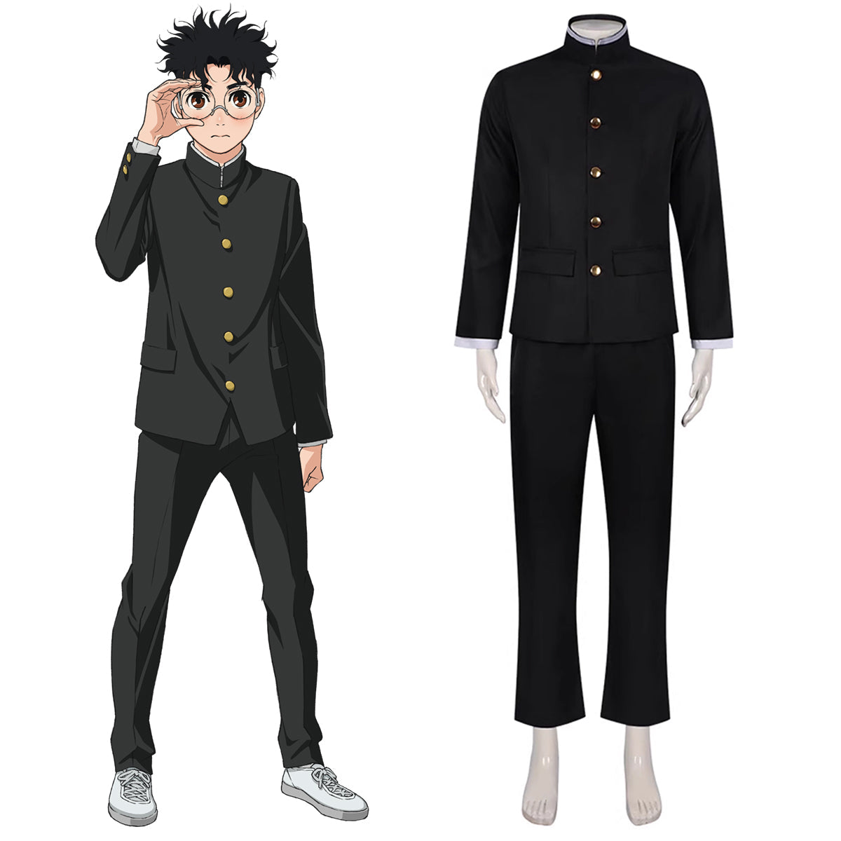 Dandadan Ken Takakura Uniform Cosplay Costume Costume - Tophatter Daily Deals