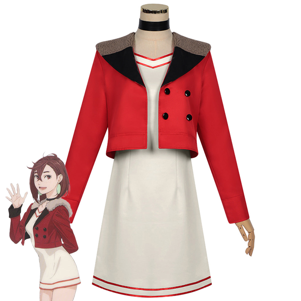 Dandadan Momo Ayase Red Cosplay Costume Costume - Tophatter Daily Deals