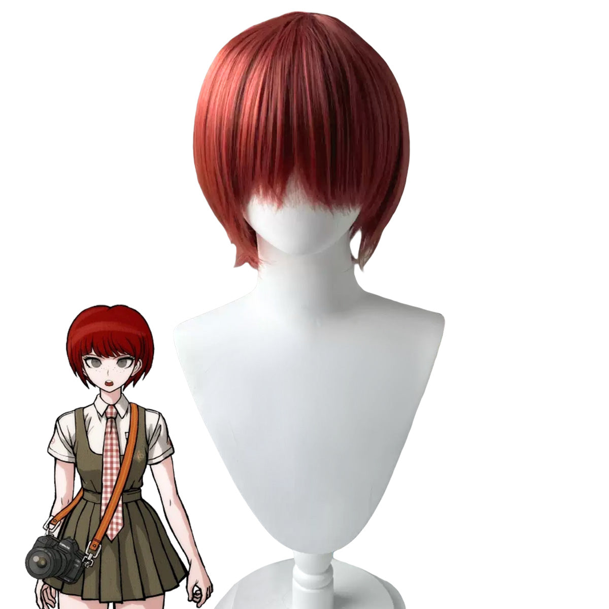 Danganronpa Mahiru Koizumi Red Cosplay Wig Wig - Tophatter Daily Deals