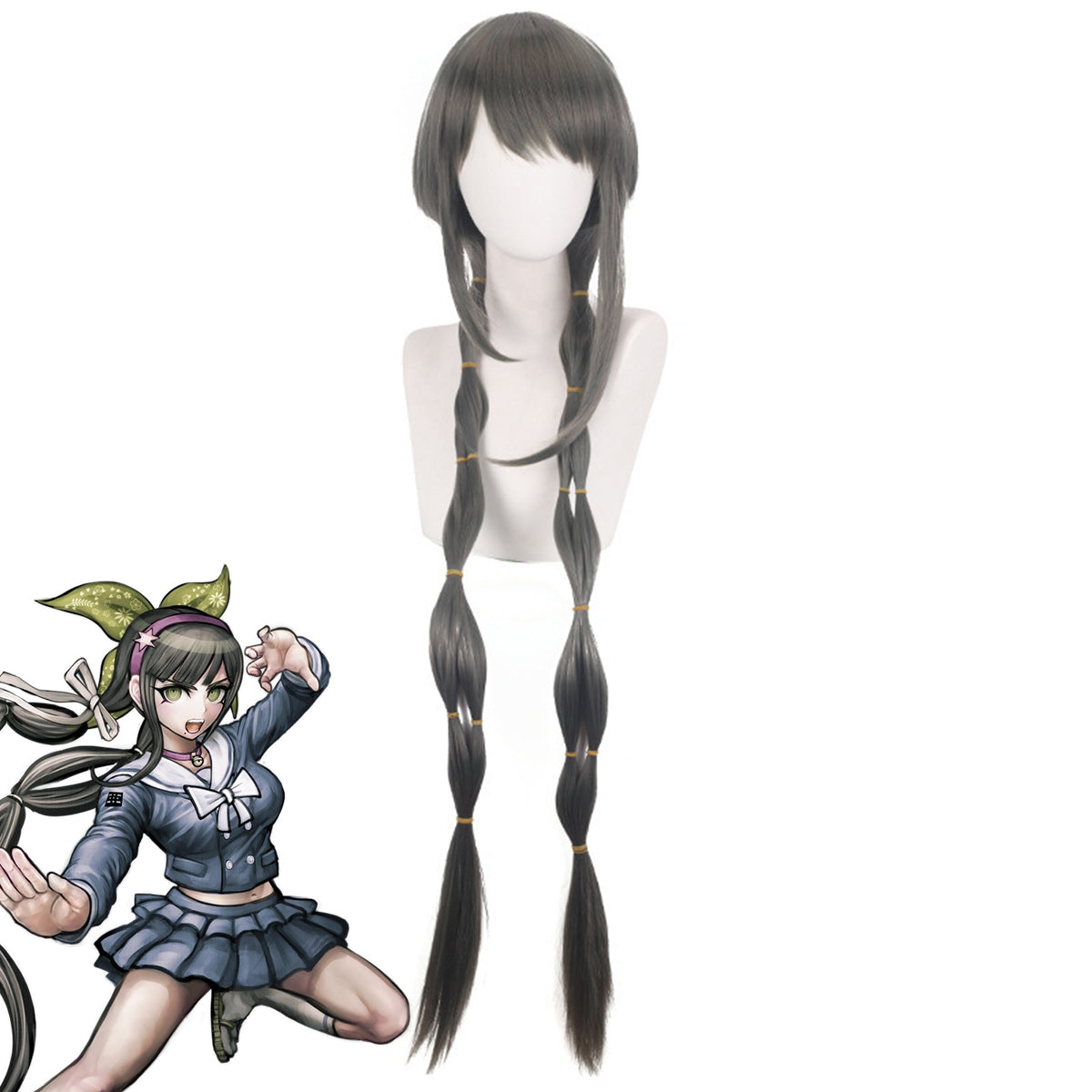 Danganronpa V3: Killing Harmony Tenko Chabashira Deep Green Cosplay Wig Wig - Tophatter Daily Deals