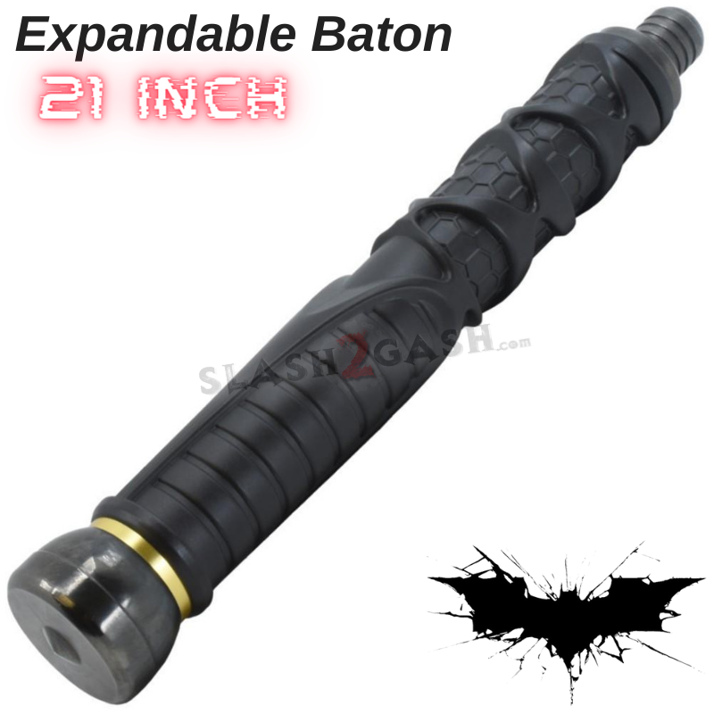 Dark Knight Baton Expandable Steel Defense Stick - Streetwise 21" SD-Baton - Tophatter Daily Deals