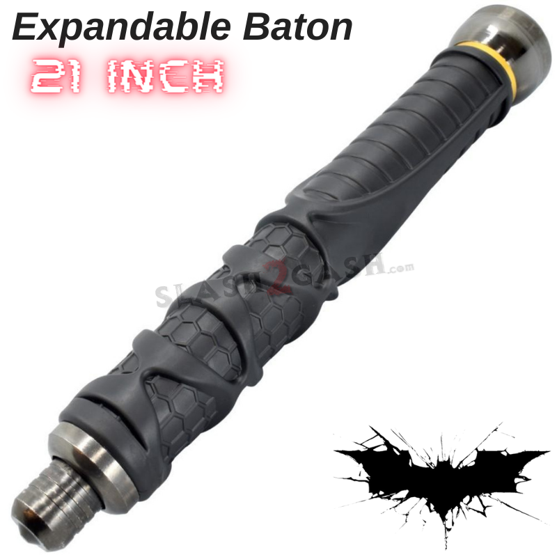 Dark Knight Baton Expandable Steel Defense Stick - Streetwise 21