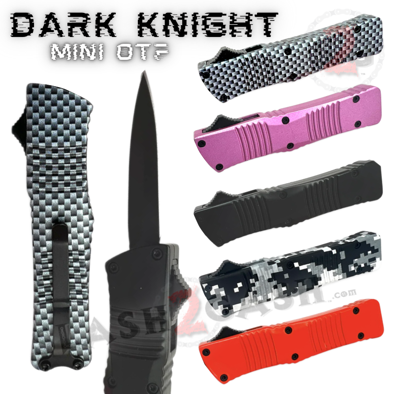 Dark Knight Mini OTF Knife Small Automatic Switchblade - Asst. colors Knife-OTF - Tophatter Daily Deals