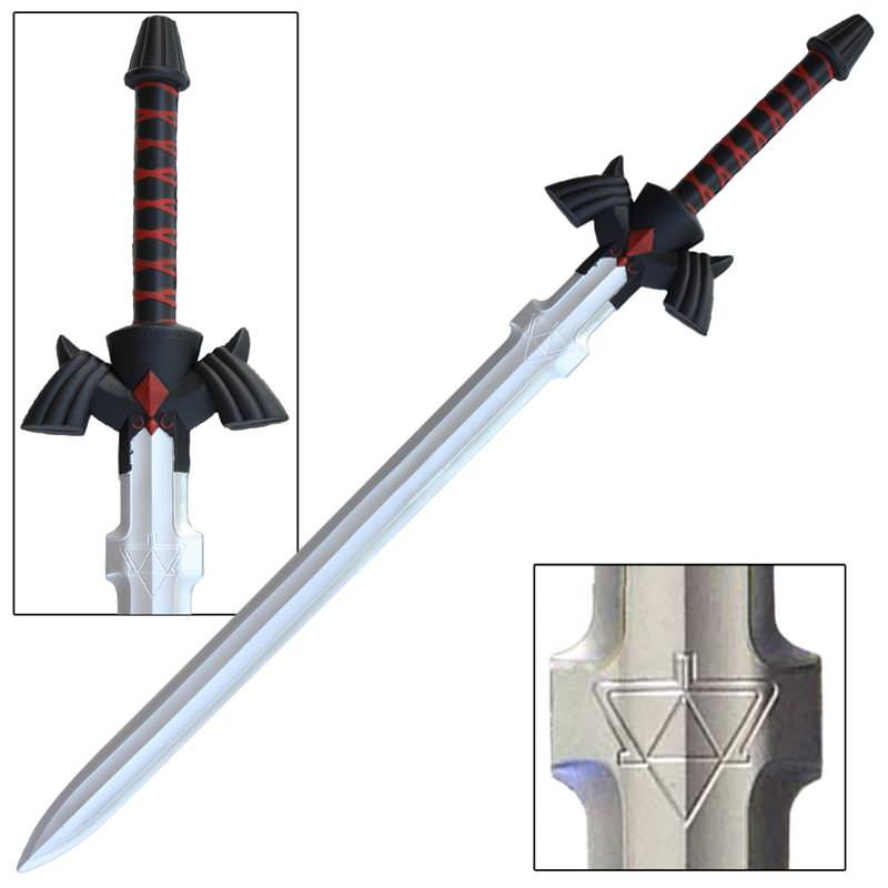 Dark Link Shadow Triforce Foam Master Sword - TOPHATTER'S ARMORY DEALS Collectible Weapons - Tophatter Daily Deals