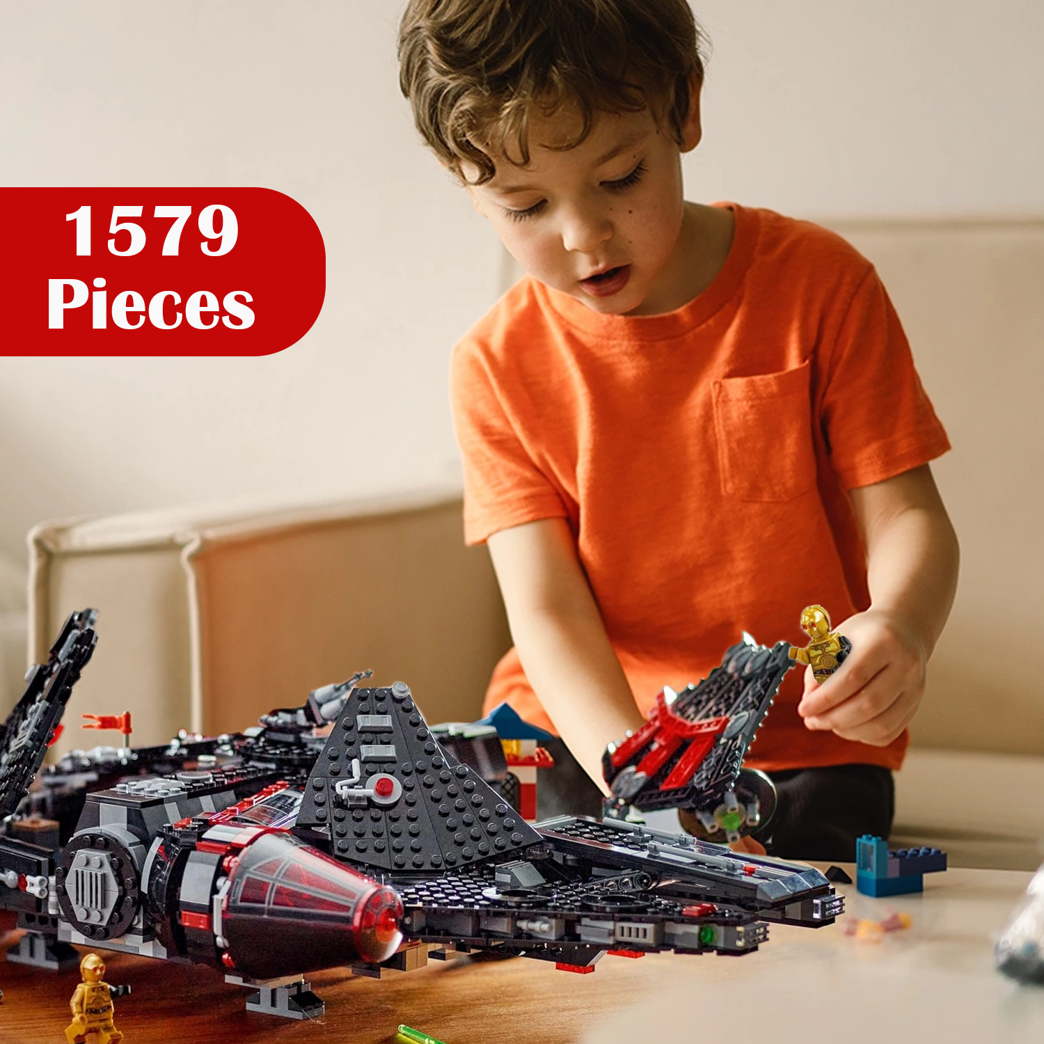 Dark Millennium Falcon – Star Wars the Dark Falcon 75389 With Figrues Rebuild The Galaxy Dark millennium falcon - Tophatter Daily Deals