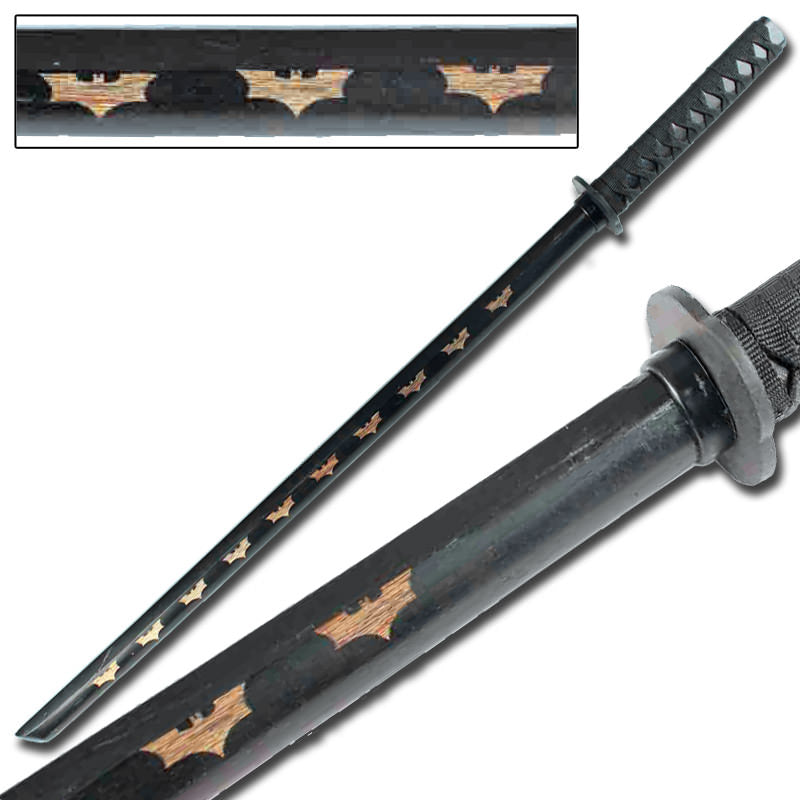 Dark Night Rises Bokken Black - TOPHATTER'S ARMORY DEALS Collectible Weapons - Tophatter Daily Deals