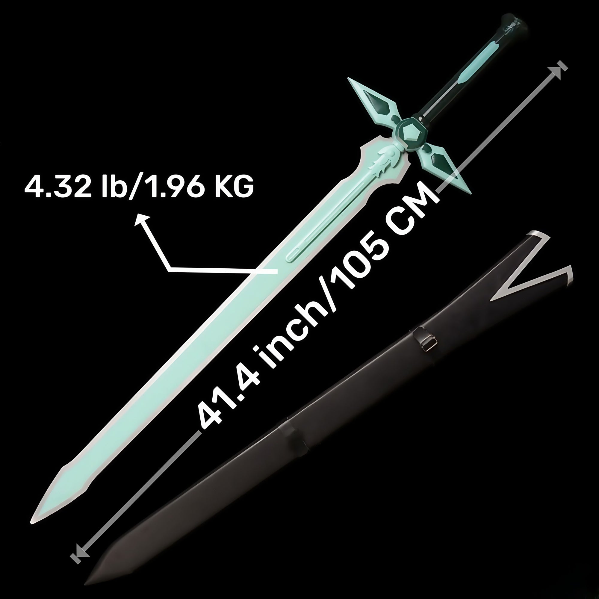 IRL Dark Repulser Sword Life-size Steel Replica USA Stock - Tophatter Daily Deals