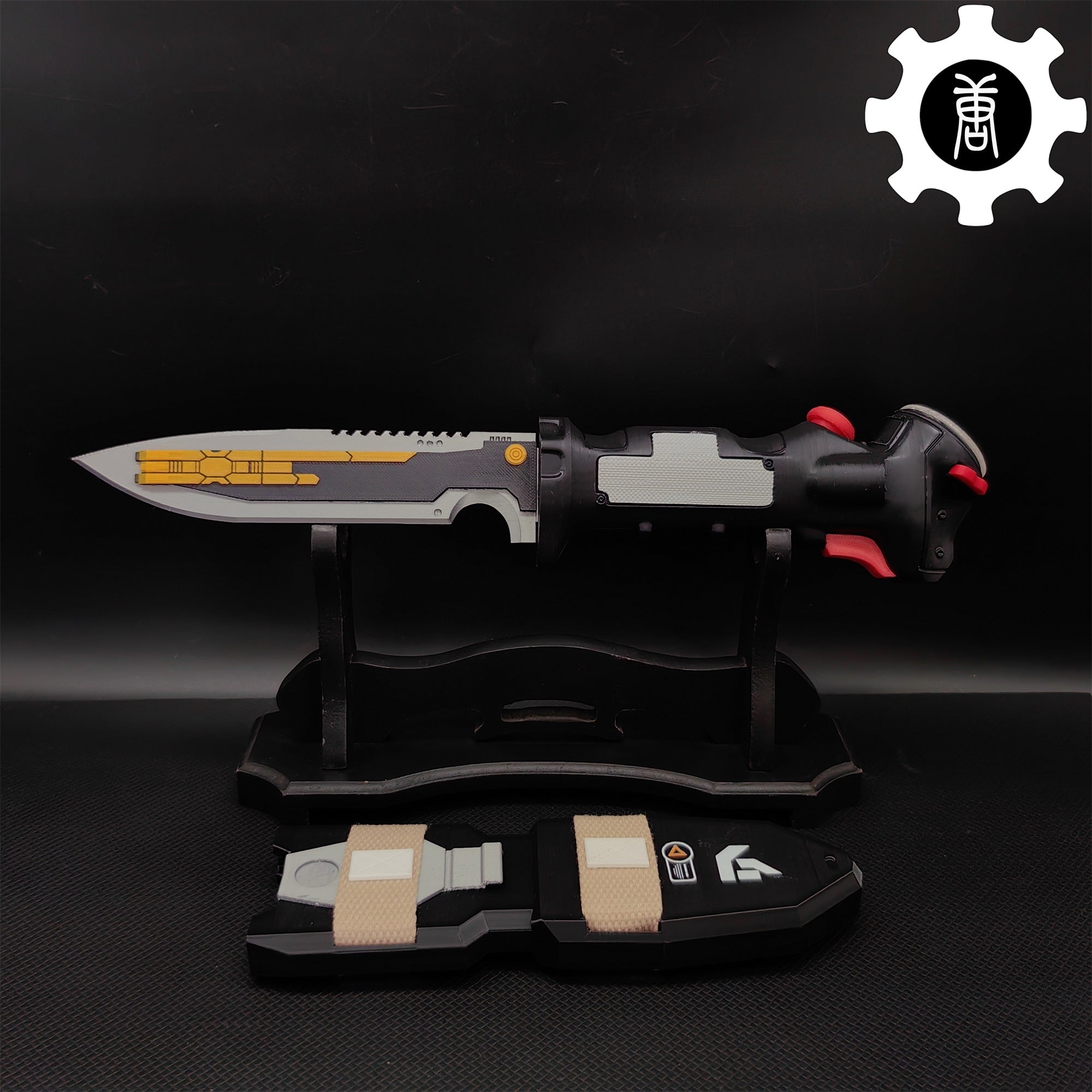 3D-Printed Data Knife Replica Knife & Stand - Tophatter Daily Deals