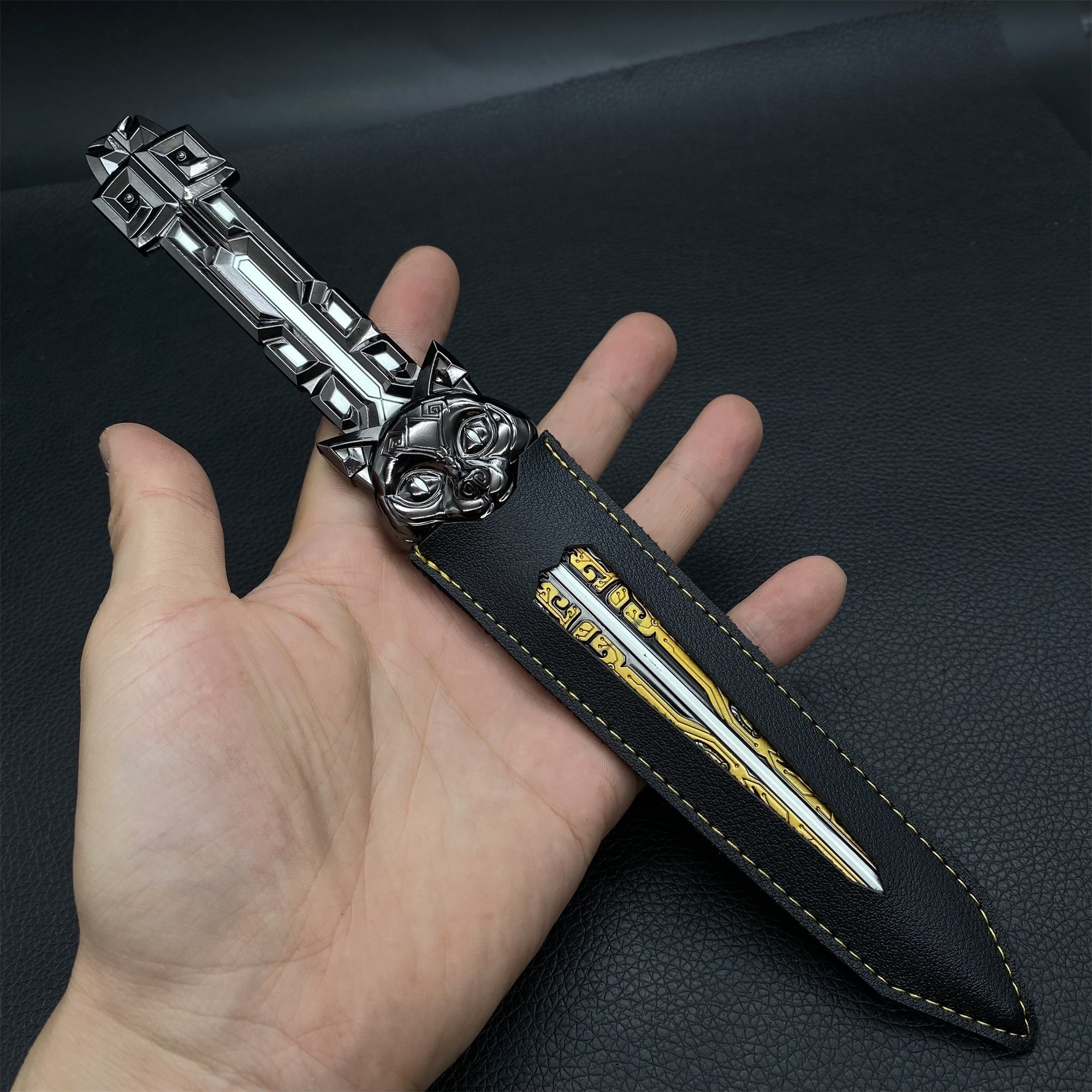 D-force Hackclaw Inky Reflections Throwing Knife Metal Replica - Tophatter Daily Deals