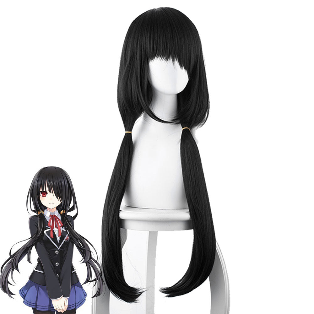 Date A Live Tokisaki Kurumi Nightmare Normal Black Cosplay Wig Wig - Tophatter Daily Deals