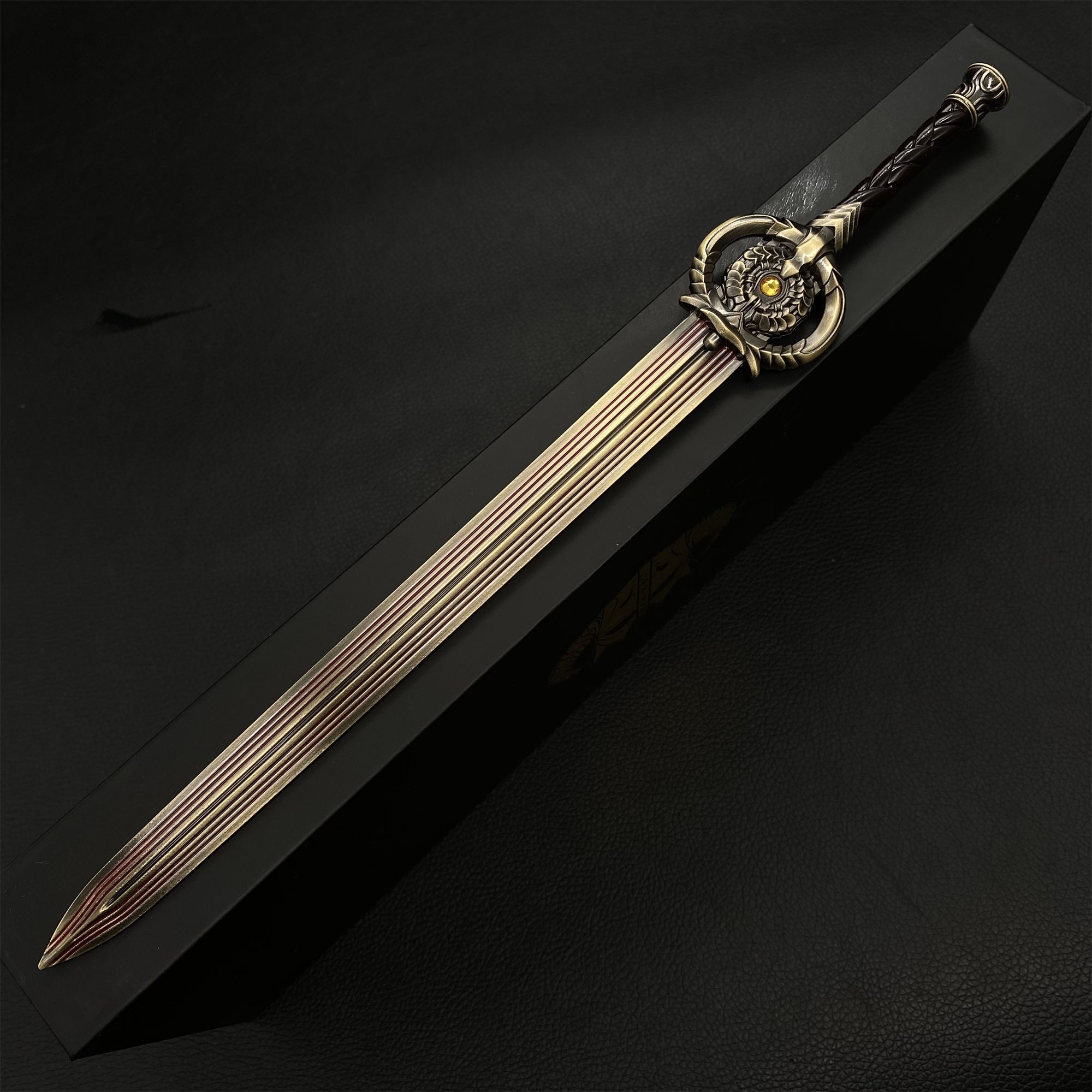 Skyrim Dawnbreaker Sword Metal Miniature Replica - Tophatter Daily Deals