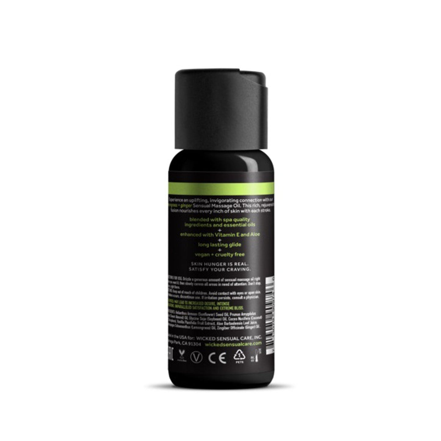 Wicked Sensual Massage Oil 120ml - Lemongrass and Ginger Scented > Essentials > Massage Oil - Tophatter Daily Deals