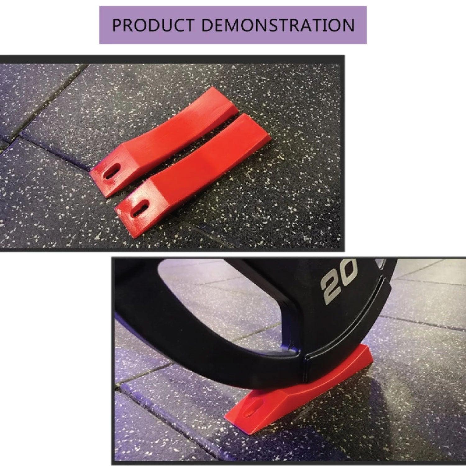 Deadlift Jack Alternative -Dead Wedge The Deadlift Jack Alternative for Your Gym Bag - Raises loaded barbell & plates for effortless Exercise & Fitness - Tophatter Daily Deals
