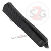 Deadly Vow OTF Dual Action Automatic Knife Black 2 Tone Double Edge Knife-OTF - Tophatter Daily Deals