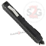 Deadly Vow OTF Dual Action Automatic Knife Black 2 Tone Double Edge Knife-OTF - Tophatter Daily Deals