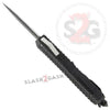 Deadly Vow OTF Dual Action Automatic Knife Black 2 Tone Double Edge Knife-OTF - Tophatter Daily Deals