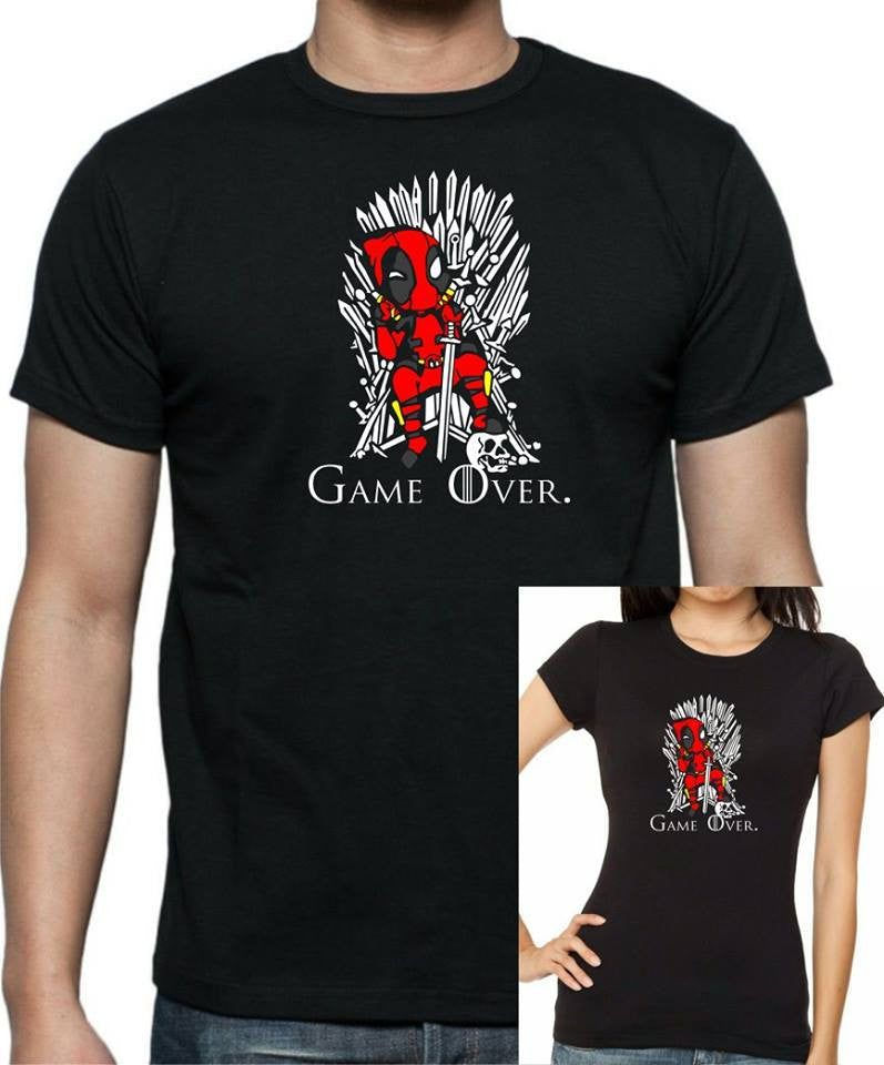 Deadpool - Game Over T-Shirt - Tophatter Daily Deals