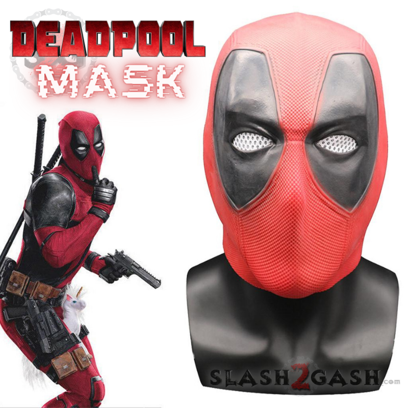 Deadpool Latex Mask Halloween Costume X-men Cosplay Marvel Dressup Face Mask - Tophatter Daily Deals