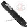 Swift OTF Double Action Automatic Knife Black 2 Tone Single Edge Blade Knife-OTF - Tophatter Daily Deals