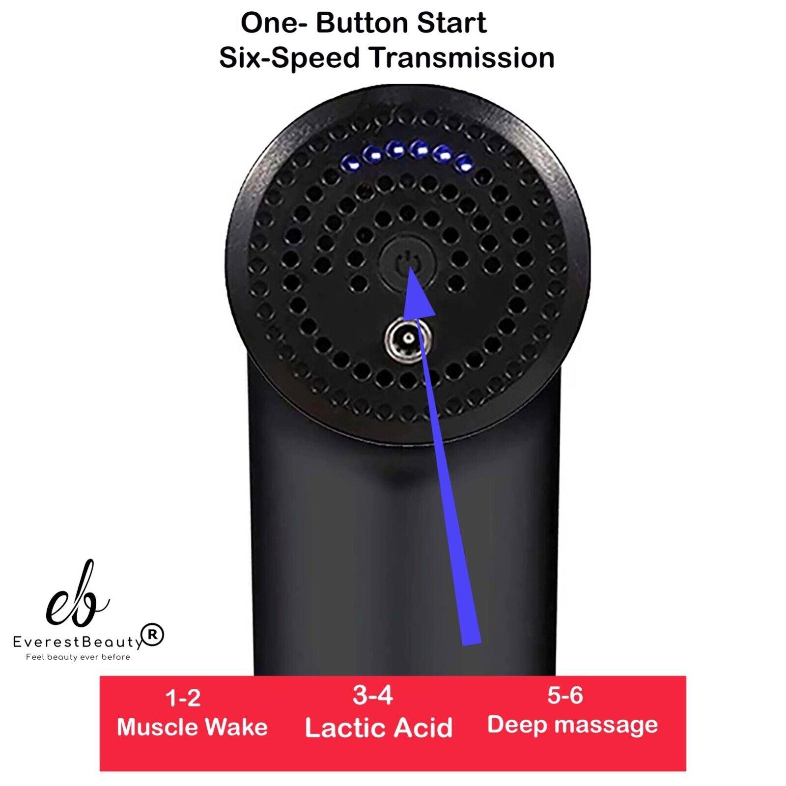 Deep Tissue Massage Gun - Powerful 30 Speeds Percussion Muscle Massager, 2400mah Electric Handheld Muscle Massager Gun, Portable Fascia Gun Personal Care - Tophatter Daily Deals